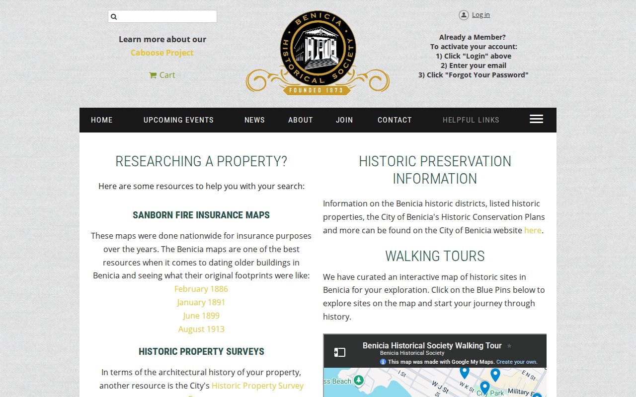 Benicia city directory house-history research links