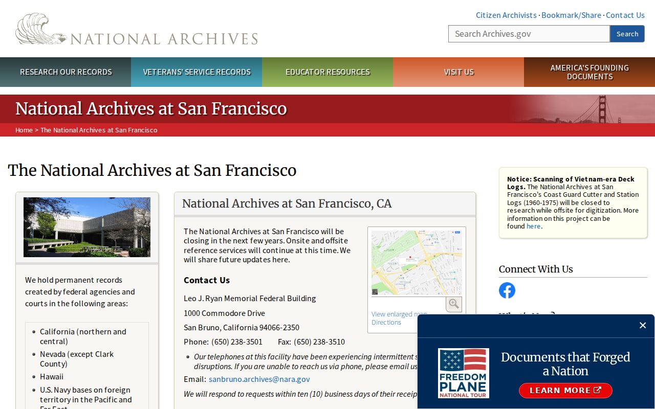 Benicia city directory National Archives research access